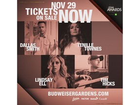 London’s first big event after emerging from  COVID-19 will be the Canadian Country Music Awards. - Supplied