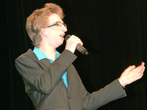 Jeremy Gabriel sings at Chatham's Capitol Theatre during a 2013 show. (Postmedia Network files)