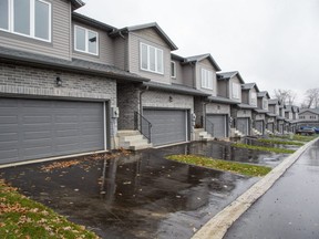 It is alleged that owners of this condo development in Tillsonburg, Ontario have terminated the contract with buyers, after they purchased, and increased the price 25 per cent. Photo shot in Tillsonburg, Ont. (Derek Ruttan/The London Free Press)