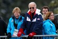 U.S. President Joe Biden won't need his Vancouver Olympic mitts he wore as vice-president in 2010 after announcing a diplomatic boycott of the Beijing Games. But the manoeuvre won't amount to much, two academics argue. (Lars Baron/Bongarts/Getty Images)