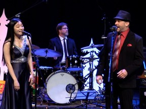 London vocalists Nicole Tan and Scott Bollert backed by the Jazzman Orchestra directed by John Brocksom, are featured in a Rogers Cable 13 television show that will be aired twice a day starting Sunday through Christmas Eve here and across the province.