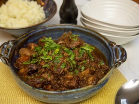 Pair tasty, tender, slow-cooked roast pork with beer and apple with mashed potatoes for a perfect winter comfort meal, Jill Wilcox says. (Derek Ruttan/The London Free Press)