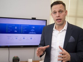 Patrick Blanshard, chief executive of Sensory Technologies, said a new deal with a Texas-based health-care provider will help the London company make inroads in the United States with its software that facilitates in-home patient care. (Mike Hensen/The London Free Press file photo)