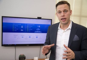 Patrick Blanshard, chief executive of Sensory Technologies, said a new deal with a Texas-based health-care provider will help the London company make inroads in the United States with its software that facilitates in-home patient care. (Mike Hensen/The London Free Press file photo)