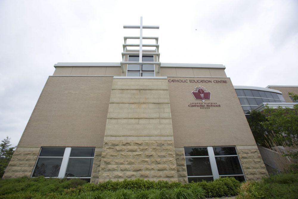The London District Catholic school board office. (Derek Ruttan/The London Free Press)