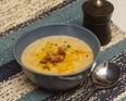Hearty bacon and potato soup, topped with a dollop of grated cheddar, is a perfect meal on a cold winter night, Jill Wilcox says. (Food Styling by Ran Ai)
(Mike Hensen/The London Free Press)