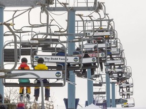 A chairlift at Boler Mountain is shown in this Free Press file photo in 2022.