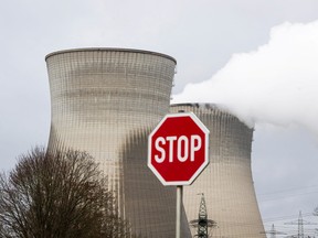 A general view of the nuclear power plant, whose last unit will be shut down at the turn of the year, in Gundremmingen, Germany, December 29, 2021. REUTERS/Lukas Barth/File Photo