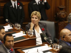 Ontario Liberal Kathleen Wynne on the first day of the Fall session at the Queen's Park Legislature on Monday October 28, 2019.
