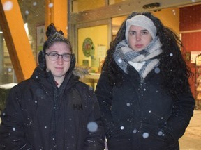 Amanda, left, and Giuliana Perri were among 20 people who reported to London police they had been defrauded in the last week after helping a stranger. The pair lost more than $3,000 after they agreed to help a man pay for his $8 cab ride and had their debit card stolen Jan. 6 outside Farm Boy near Masonville Place. (CALVI LEON, The London Free Press)