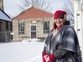 Michelle Edwards of the London Black History Co-ordinating Committee is leading a project with Museum London and other historical groups to create virtual tours of important Black heritage sites in Southwestern Ontario, such as the Fugitive Slave Chapel on Grey Street in London. (Derek Ruttan/The London Free Press)