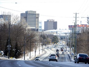 Downtown London as seen from Riverside Drive at Woodward Avenue. Census data released Wednesday showed the city's population increased 10 per cent between 2016 and 2021, the highest rate in Ontario. The City of London needs to consider how to manage such growth and its impact on services, a demographer at Western University says. (Derek Ruttan/The London Free Press)