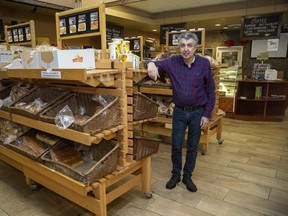 Baking has been Joe Orsini's life, but it won't be for much longer because he closing London's landmark International Bakery on Feb. 26. The Hamilton Road business and its two buildings have been bought by a Toronto investor. Orsini, whose father opened the bakery in 1955, said baking is a tough business and he appreciates the support of his customers. "I am sure I will miss it, but after all these years I will be able to go to bed at night and turn my phone off." (Derek Ruttan/The London Free Press)