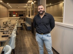 Rami Sefian has opened a new restaurant, Mezza RestoBar, in London. (Derek Ruttan/The London Free Press)