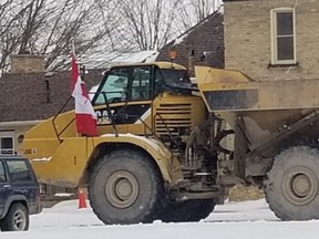 A Lambton County man faces several Criminal Code and Highway Traffic Act charges after Lambton County OPP saw a quarry truck driving on Egremont Road in Warwick Township on Saturday in violation of the Highway Traffic Act. Police said the driver also was involved in a blockade of Highway 402 earlier this month. OPP Twitter photo