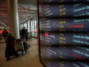 Passengers are seen at Moscow's Domodedovo airport on March 5, 2022.