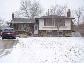 The house at 56 Paperbirch Crescent in London, Ontario has been sold for $1M. Photo shot on Friday March 11, 2022. (Derek Ruttan/The London Free Press)