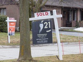 The average selling price of home in London last month was about $825,000, making it increasingly difficult for first-time homebuyers. (Derek Ruttan/The London Free Press)
