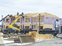 Construction of new homes continues in the Fox Field North subdivision near Sunningdale and Wonderland roads in London. A new report commissioned by the city's homebuilders shows that London is losing ground to neighbouring communities on housing. (Derek Ruttan/The London Free Press)