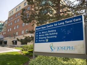 Mount Hope Centre for Long Term Care in London (Free Press file photo)