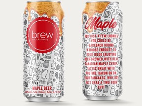 Brew Maple Beer from a microbrewery in Windsor is a largered ale infused with organic maple syrup from Quebec. It’s the first beer of its style to be listed year-round at the LCBO. (Brew photo)