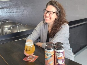 Meag Durkin, of Grey Matter Beer Co. in Kincardine, says people shouldn't make assumptions about women working in craft beer, or that working in rural Ontario is somehow a step down from an urban brewery. (Grey Matter photo)