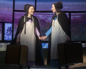 Ruth (Jenny Weisz) and Hannah (Arinea Hermans) exude warmth and kindness and display an inner strength that grows throughout the show. (Mike Hensen/The London Free Press)