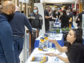 A huge London Economic Development Corp. job fair was held at White Oaks Mall in London on Tuesday April 26, 2022. Mike Hensen/The London Free Press