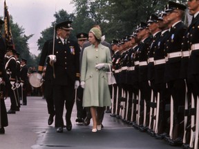 Queen Elizabeth is shown during a royal tour of London on June 28, 1973. (Photo courtesy of The London Free Press collection of photographic negatives, Western University Archives)