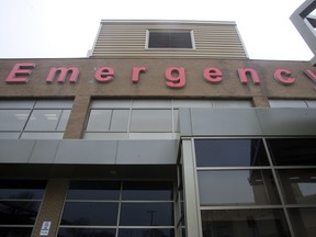The emergency department at London Health Sciences Centre is shown in this Free Press file photo