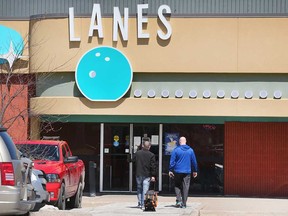 A view of the exterior of Super Bowl Lanes at 10000 Tecumseh Rd. E. in Windsor's Forest Glade area, photographed on April 10, 2022.