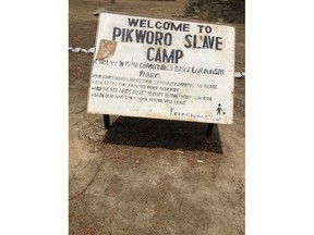 The entrance to the Pikworo slave camp in Ghana. Its history is devastating.