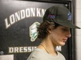 Still reeling from Wednesday's season-ending playoff loss, forward Antonio Stranges says he's proud of – and grateful for – his time with the London Knights. (Derek Ruttan/The London Free Press)