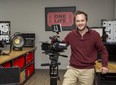 Derek Lamoureux has opened Set Ready, a film equipment rental business on Bessemer Road, to supply what he anticipates will be a growing demand for film production gear in London. (Derek Ruttan/The London Free Press)