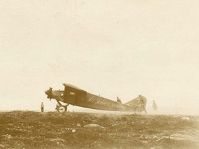 The Sir John Carling monoplane was used in an attempted London-to-London flight to drum up local interest in the early days of aviation.