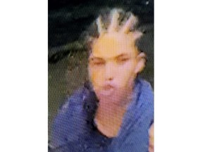 Investigators released this image of a suspect in a shooting on Richmond Street on Thursday May 26, 2022 at around 2 a.m. (London police photo)