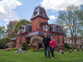 Artist Eugen-Florin Zamfirescu and human rights activist Elena Dumitru have transformed their historic St. Marys home into an art gallery that will be open to the public on weekends. Designed by architect William Williams, the 19th century Italianate home previously belonged to the family of George Carter, a successful grain merchant. (Chris Montanini/Stratford Beacon Herald)