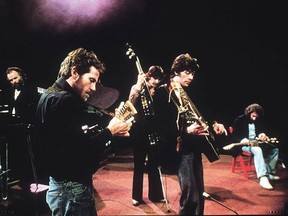 The band, seen in a 1976 photo, from left, Garth Hudson, Levon Helm, Rick Danko, Robbie Robertson and Richard Manuel.