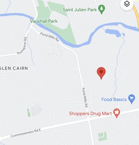 Google Maps: Red icon denotes the location of Shelborne Street in southeast London.