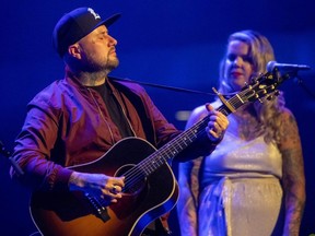 Aaron and Mimee Allen perform at the Forest City London Music Awards at the London Music Hall on Sunday June 26, 2022. (Mike Hensen/The London Free Press)