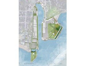 Rendering showing the overview of the Port Stanley waterfront redevelopment. (Supplied)