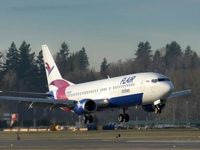 A Flair Airlines airplane is shown taking off in this Postmedia file photo.