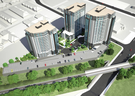 Westdell Development Corp.  has proposed a trio of residential towers, a total of 490 units, for 689 Oxford St. W. An artist rendering shows a bird's eye view.