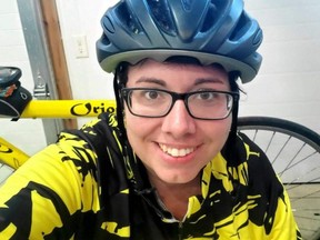 Lori Neville, 34, of Wyoming died Aug. 22, 2020, after she was struck by a vehicle on Petrolia Line west of Petrolia while riding her bike to raise funds for childhood cancer research.