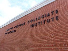 Lambton Central collegiate and vocational institute in Petrolia.