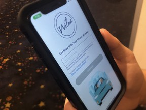 The Wilma app is shown on a smartphone.