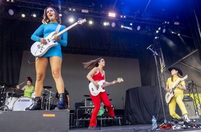 The Beaches perform on the opening night of Start.ca Rocks the Park at Harris Park in London.  Photo taken Wednesday July 13, 2022. (Mike Hensen/The London Free Press)