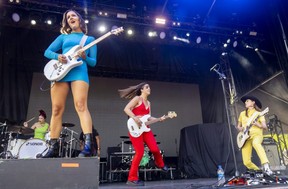 The Beaches perform on the opening night of Start.ca Rocks the Park at Harris Park in London. Photo taken Wednesday July 13, 2022. (Mike Hensen/The London Free Press)