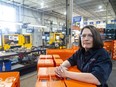 Sheila Ficca, human resources manager at Means TransForm Products, says it's never been tougher to fill job openings at the London auto parts plant. They have 110 workers and are struggling to find 20 more. (Mike Hensen/The London Free Press)