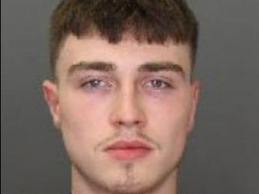 Chad Coupe, 20, received a nine-year sentence for manslaughter in the April 21, 2021, shooting death of Braedon Burk, 20, of Blenheim. (Handout)
